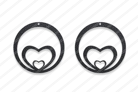 Download Heart earrings svg , Jewelry svg, leather jewelry, Cricut ...