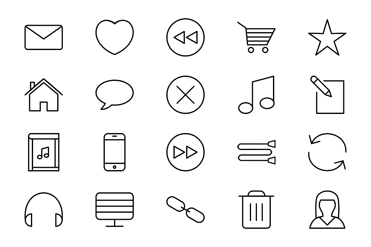 Set Of Multimedia Icons example image 1