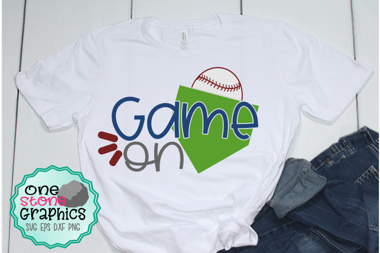 Game on svg,baseball svg,baseball svgs example image 1