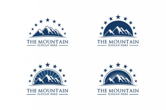 Mountain, summit logo template example image 1