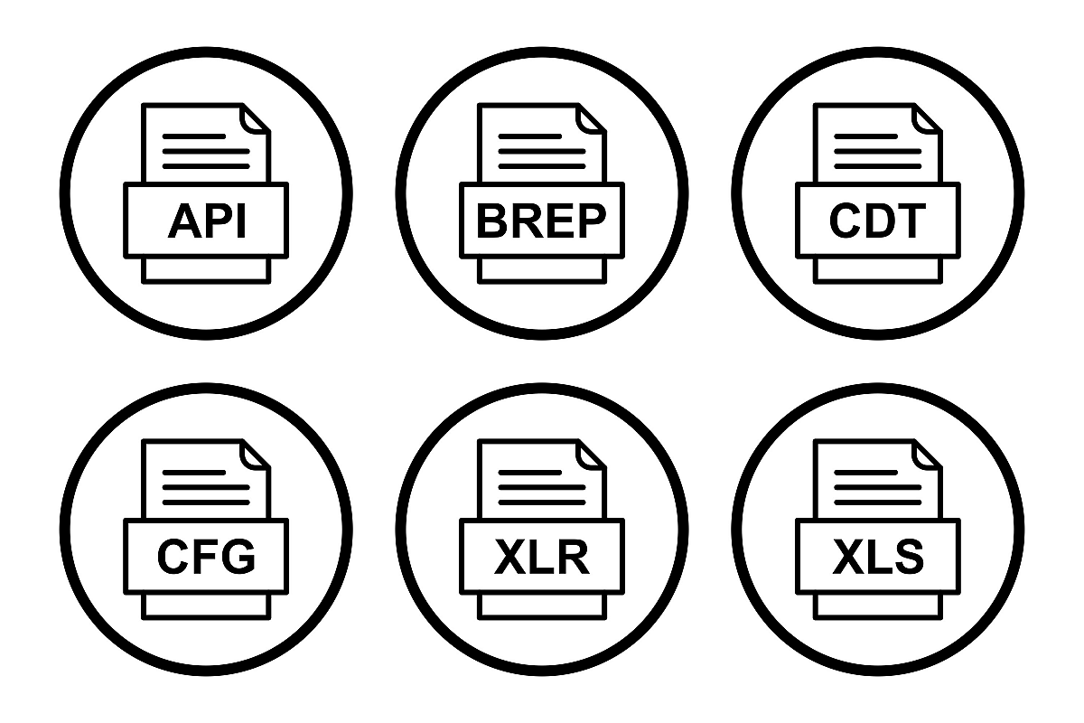 Set Of File Formats Icons example image 1