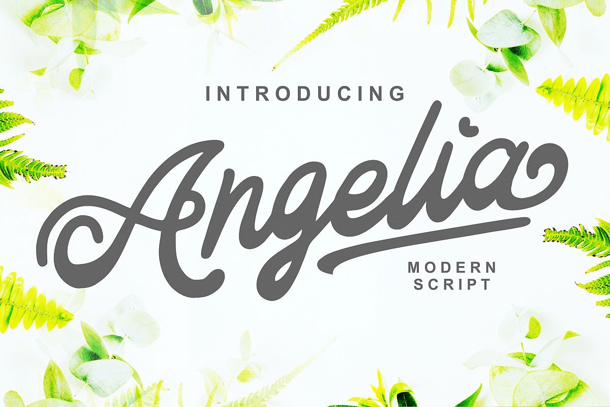 Angelia - Modern Script example image 1