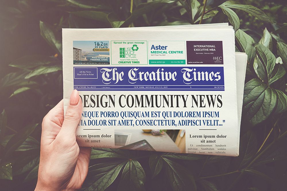 a4 Newspaper Mockups example image 1