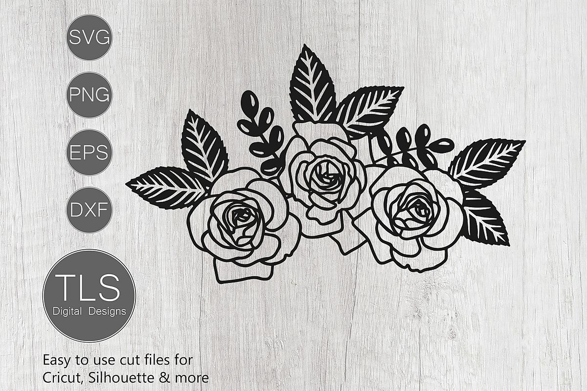 Download Roses SVG, Rose SVG, Flowers SVG (376487) | Cut Files ...