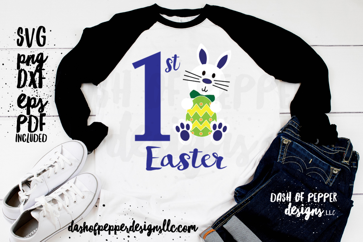 1st Easter Bunny Boy - An Easter SVG