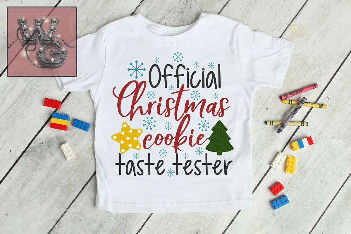 Official Christmas Cookie Test Taster SVG DXF PNG JPG example image 1