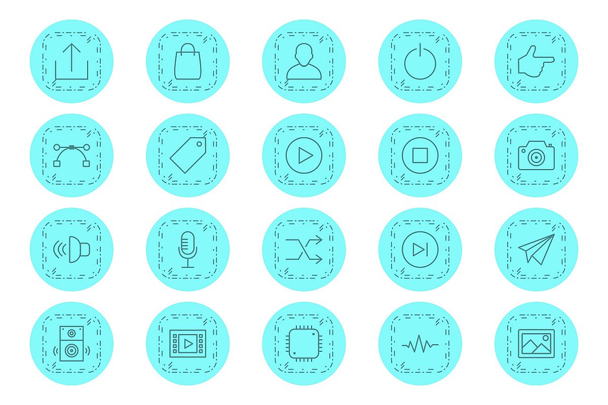 Set Of Multimedia Icons example image 1