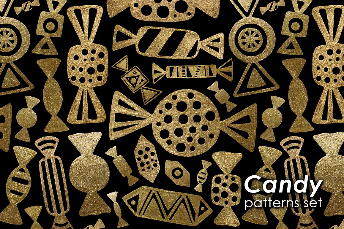 GOLD CANDY patterns set example image 1