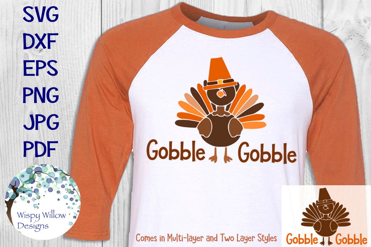 Download Gobble Gobble | Turkey Fall Thanksgiving Shirt SVG Cut File (144994) | SVGs | Design Bundles