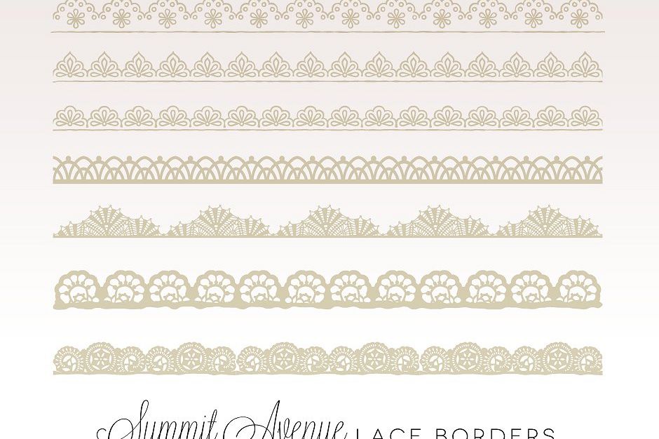 Download Vintage Lace Borders - PNG, PSD & Vector Files