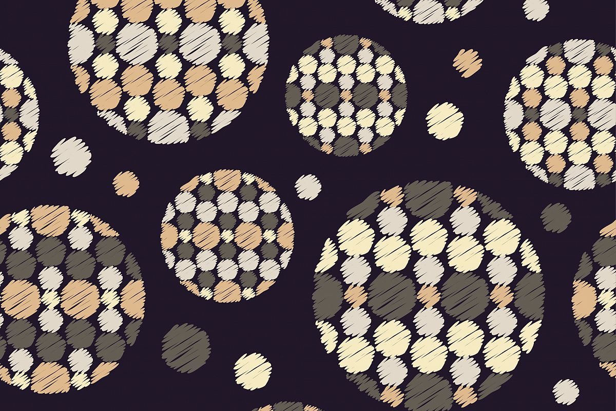 Polka dot seamless pattern. Vector illustration. Textile rapport. example image 1