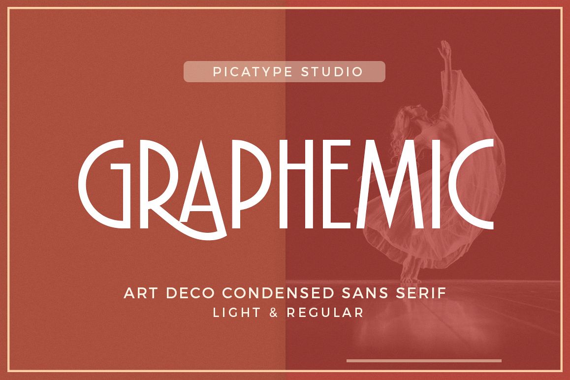 Graphemic | Deco Condensed Sans example image 1