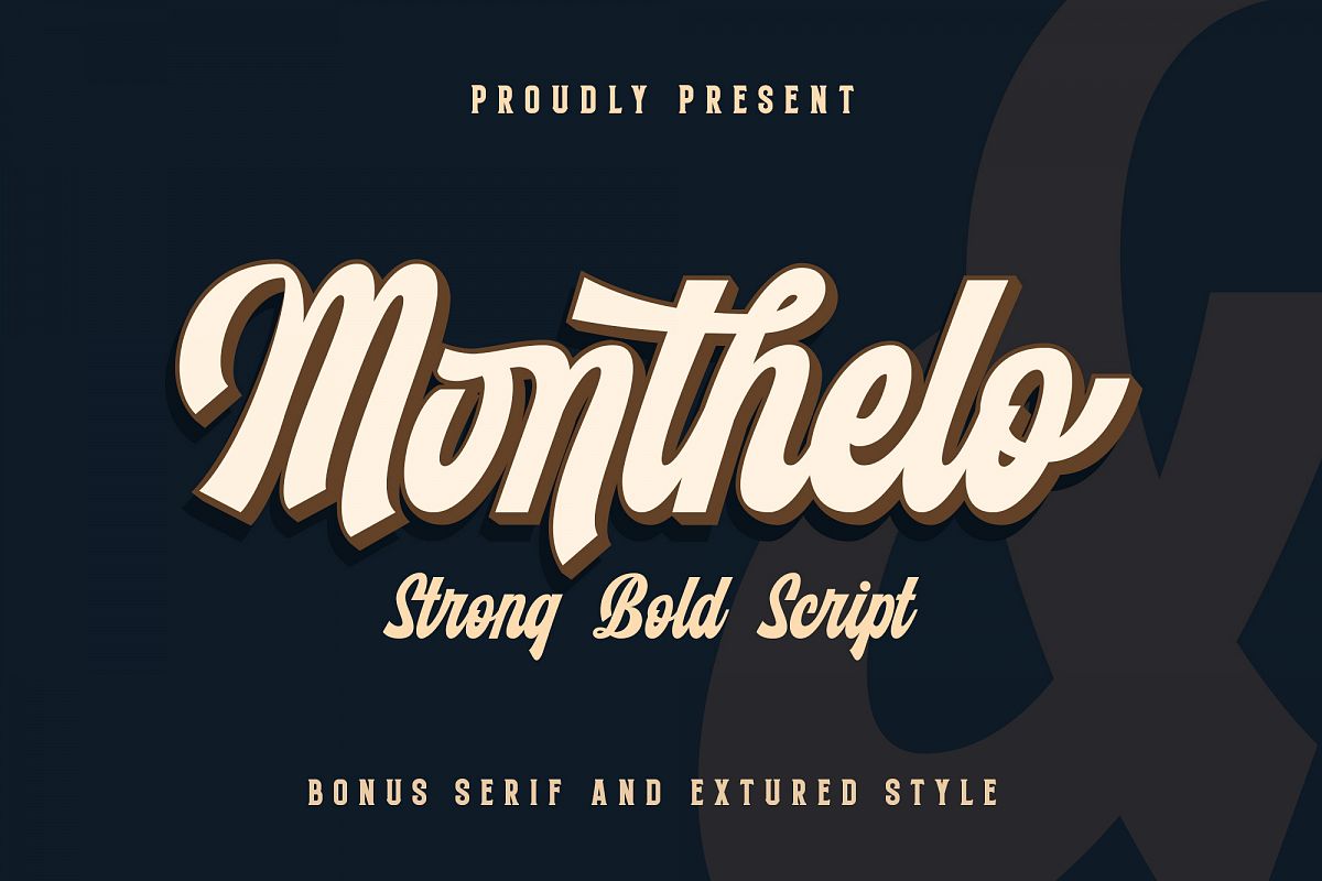 Monthelo - 3 font example image 1