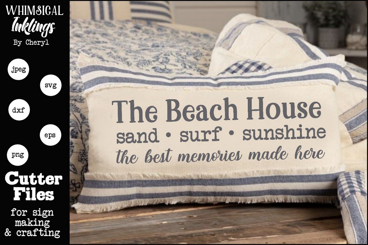 Beach House Memories SVG example image 1