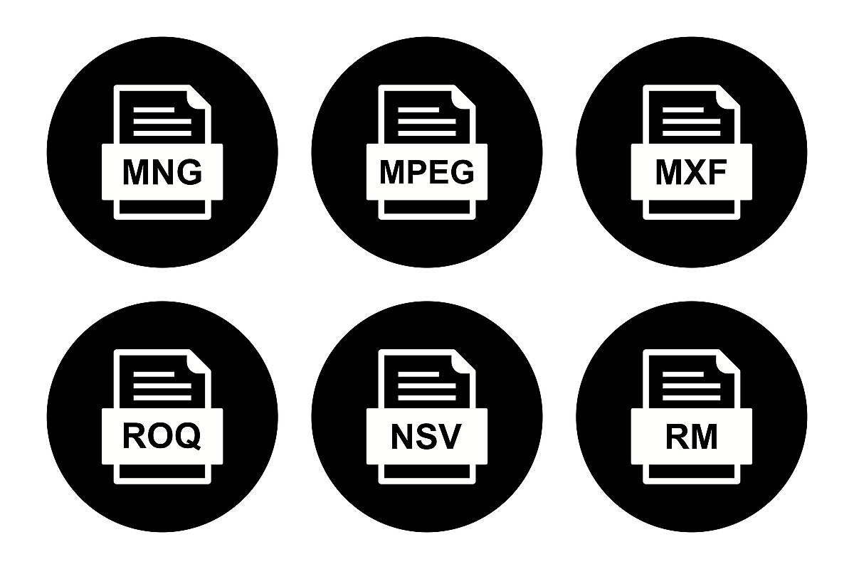 Set Of File Formats Icons example image 1