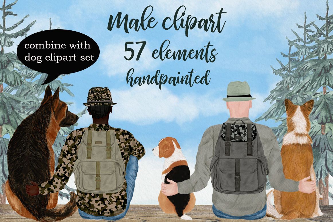 Male clipart, Custom Male Clipart, Dad clipart, Mug designs example image 1