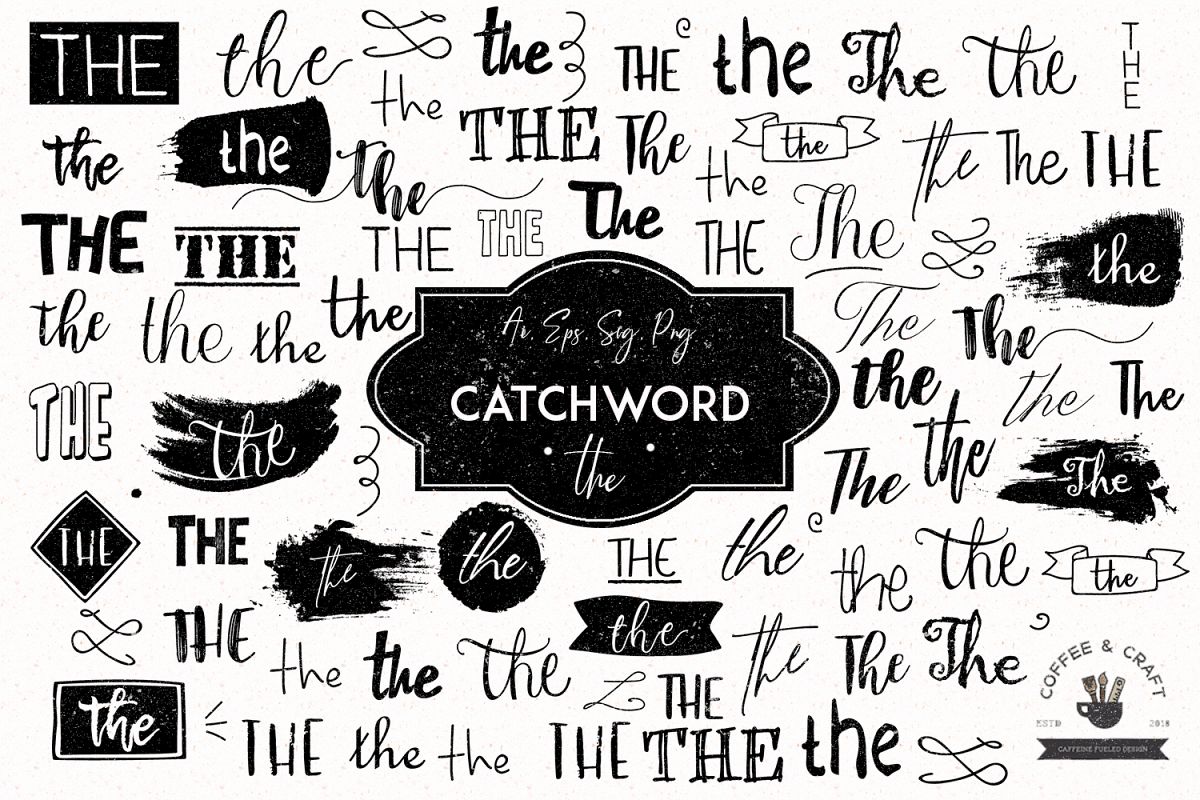 Catchword - the example image 1