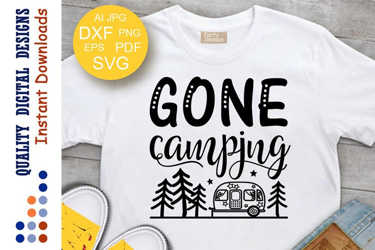 Download Gone camping svg Camper SVG Trailer clipart Cut files Cricut