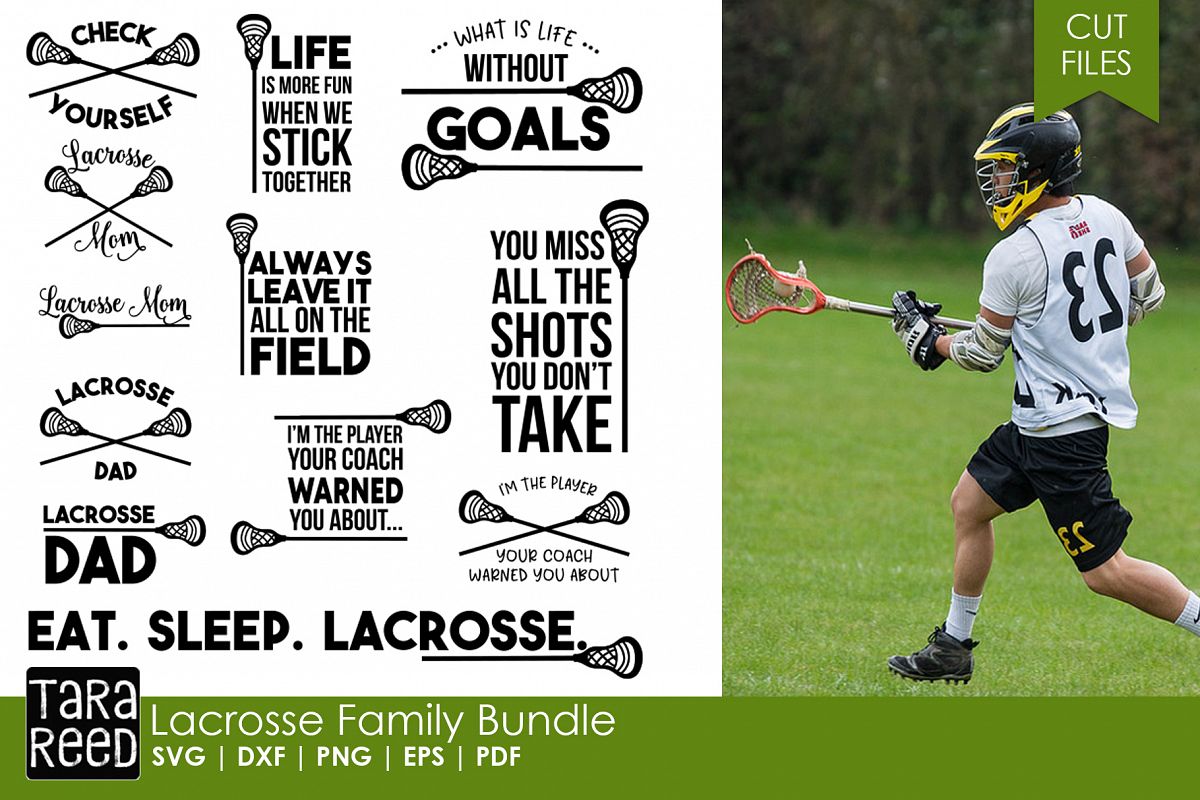 Lacrosse Family Lacrosse SVG and Cut Files for Crafters