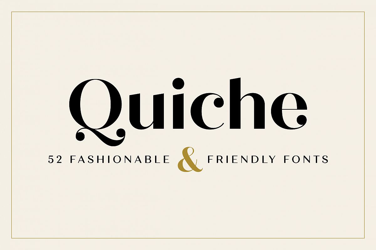 Quiche Font Family example image 1