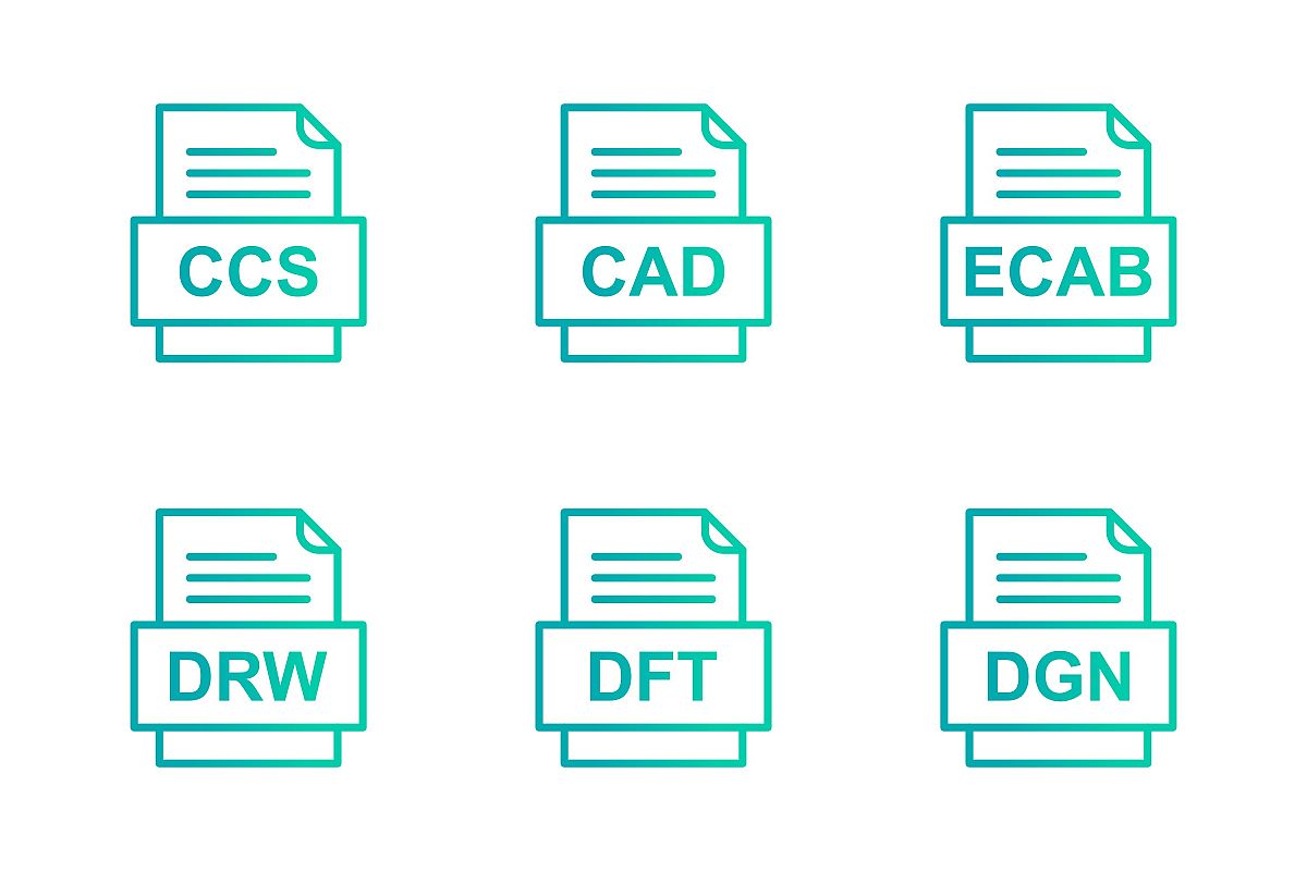 Set Of File Formats Icons example image 1