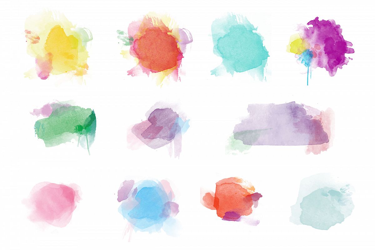 Download Watercolor vector -Hand painted watercolor template vector background (39476) | Backgrounds ...