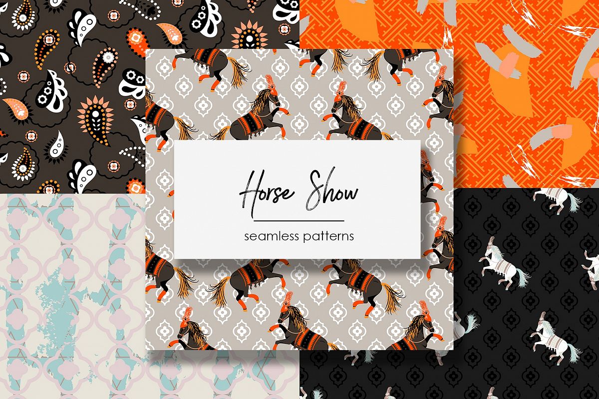 Horse Show - Seamless Patterns example image 1
