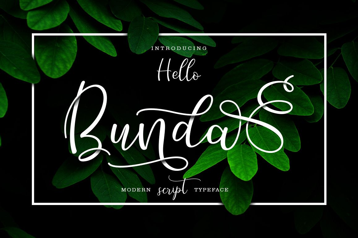 Hello Bunda Typeface example image 1