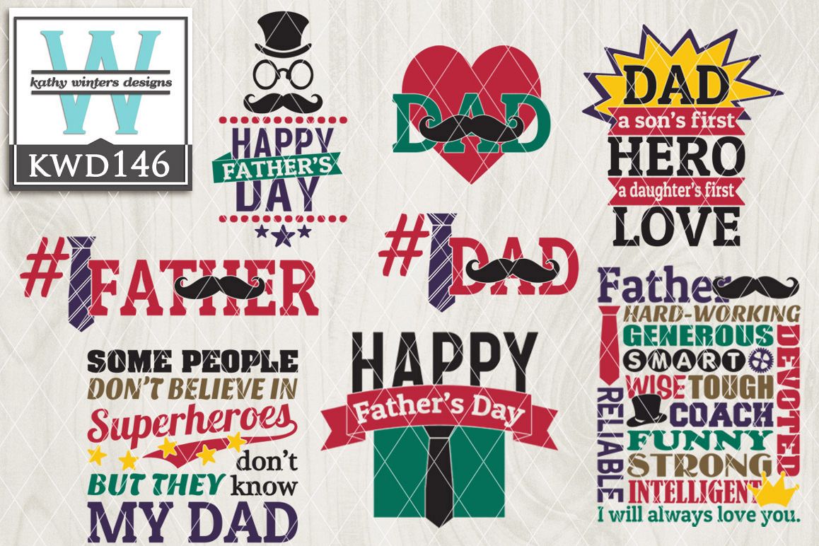 Fathers Cutting File KWD146 example image 1