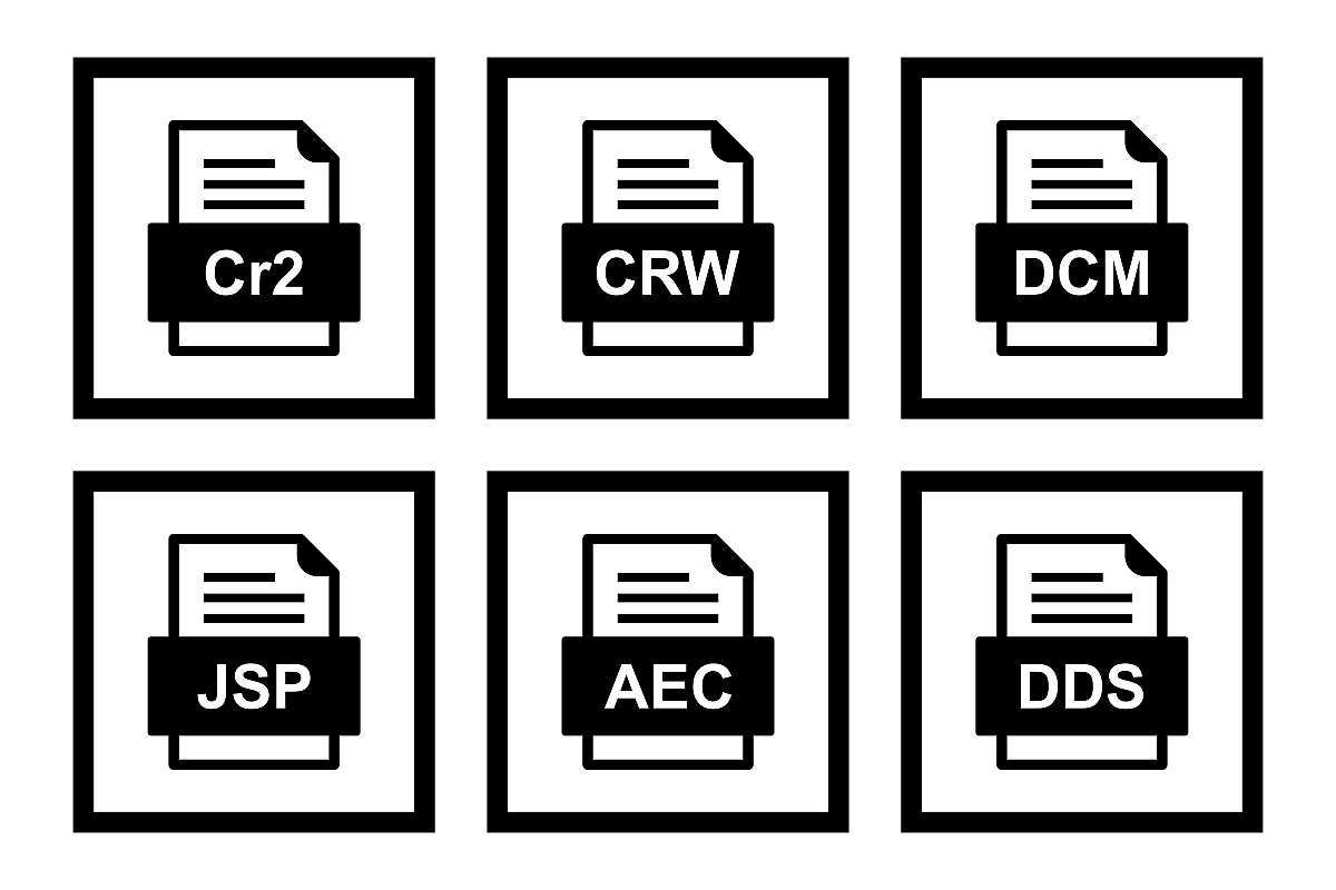 Set Of File Formats Icons example image 1