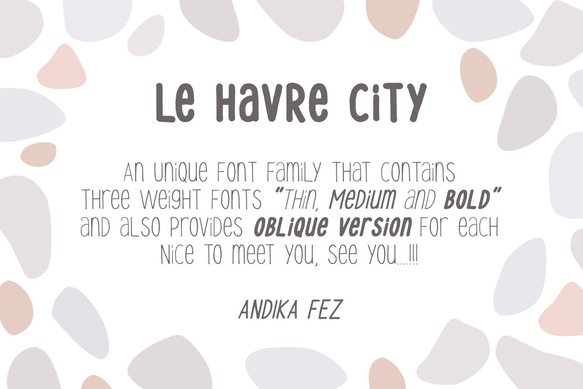 Le Havre City Font example image 1