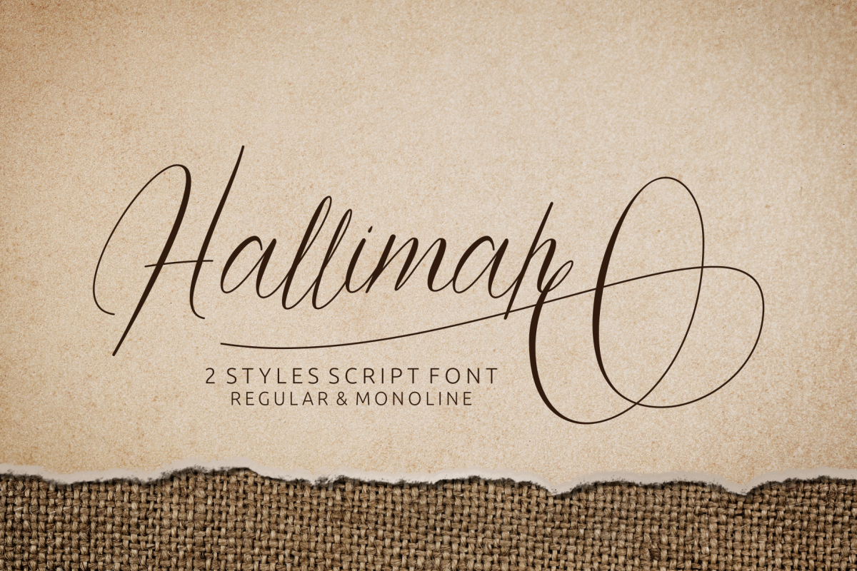 Hallimah Script Font example image 1