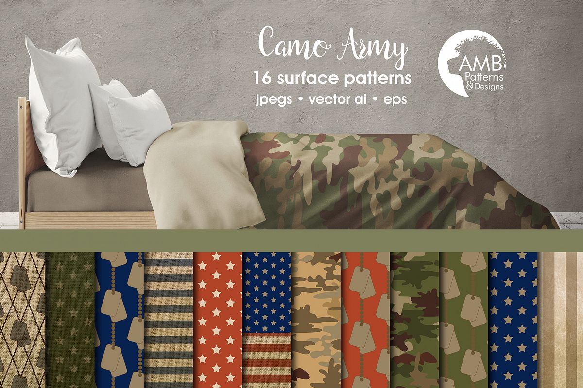 Camo Army Patterns Camo Papers Amb 1879