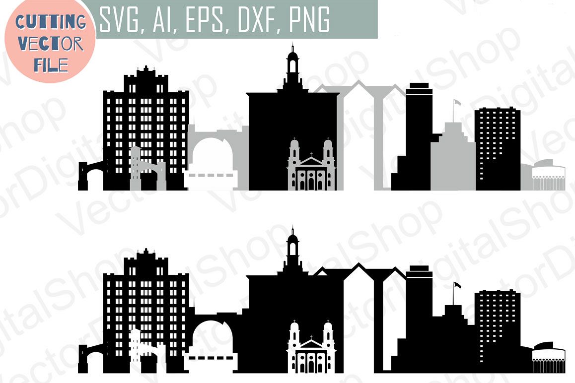 San Jose Vector, California Skyline USA city, SVG, JPG, PNG, DWG, CDR, EPS, AI example image 1