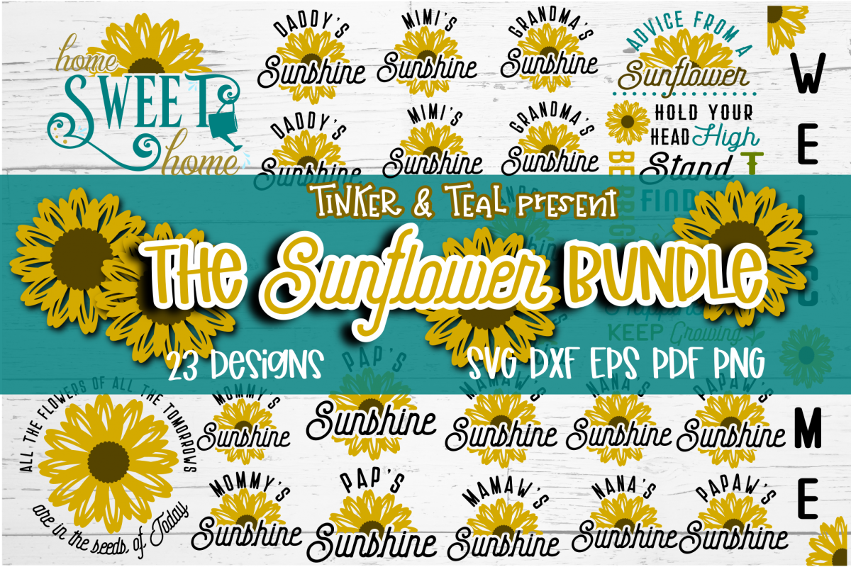 Sunflower SVG Bundle example image 1