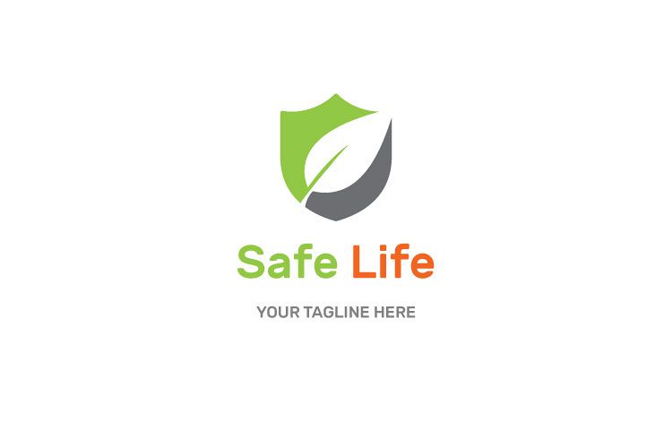 Shield Leaf Logo Design example image 1