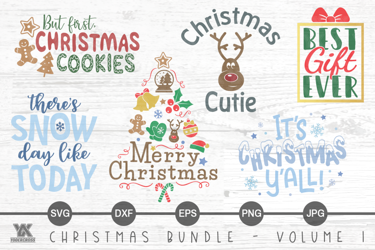 Christmas SVG Bundle Volume 1 example image 1