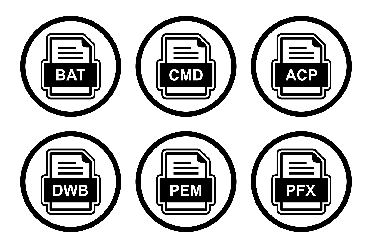 Set Of File Formats Icons example image 1