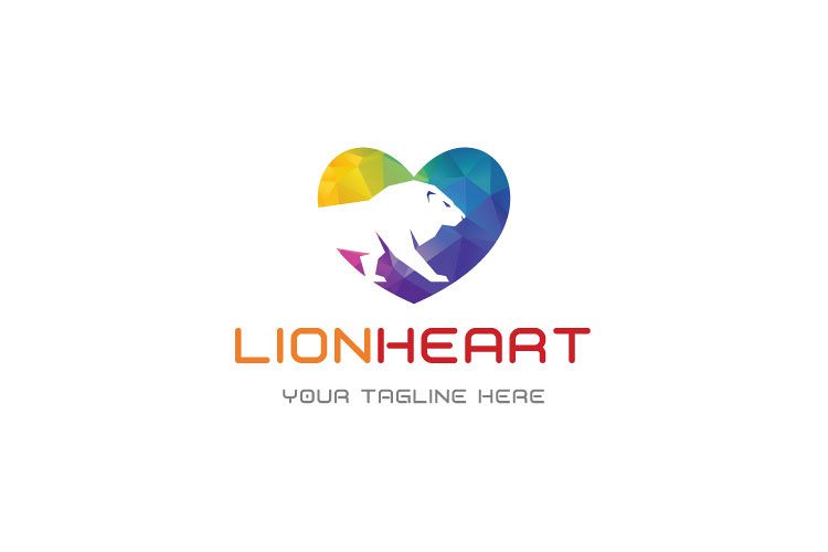 Lion in Heart Logo example image 1