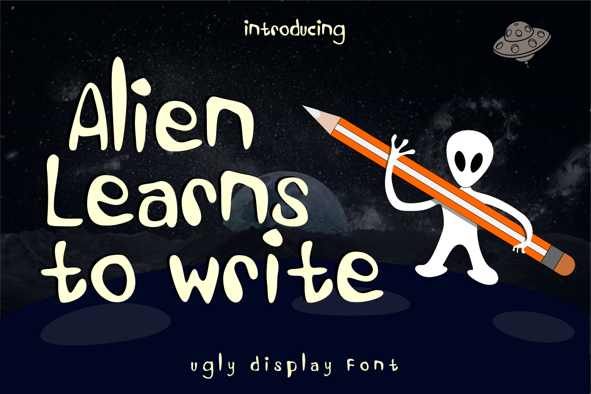 Alien Learns To Write example image 1