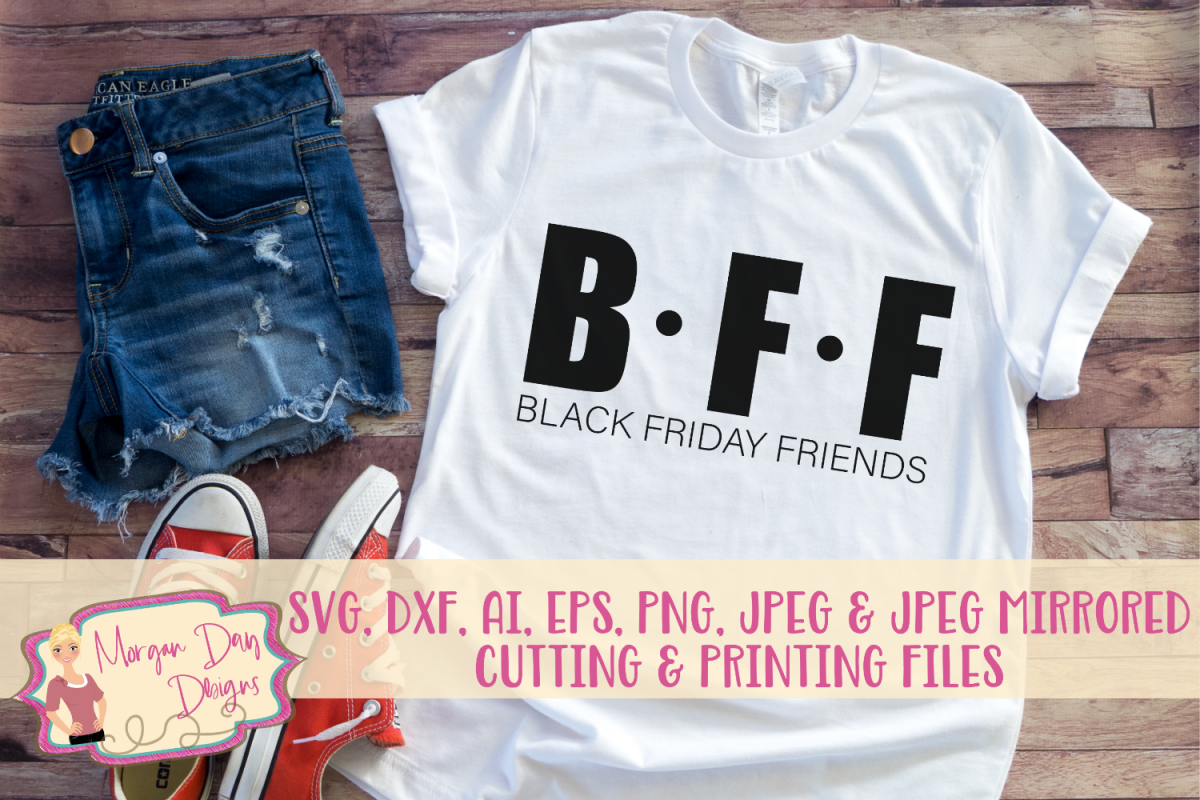 Black Friday Friends SVG, DXF, AI, EPS, PNG, JPEG example image 1