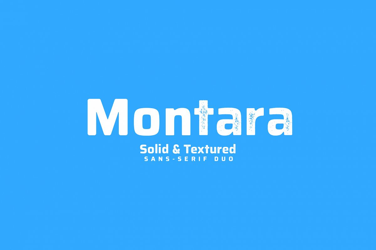 Montara - Sans serif duo Clean+Textured version example image 1