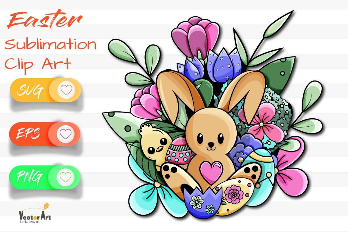 Happy Easter - Sublimation / Clip Art example image 1