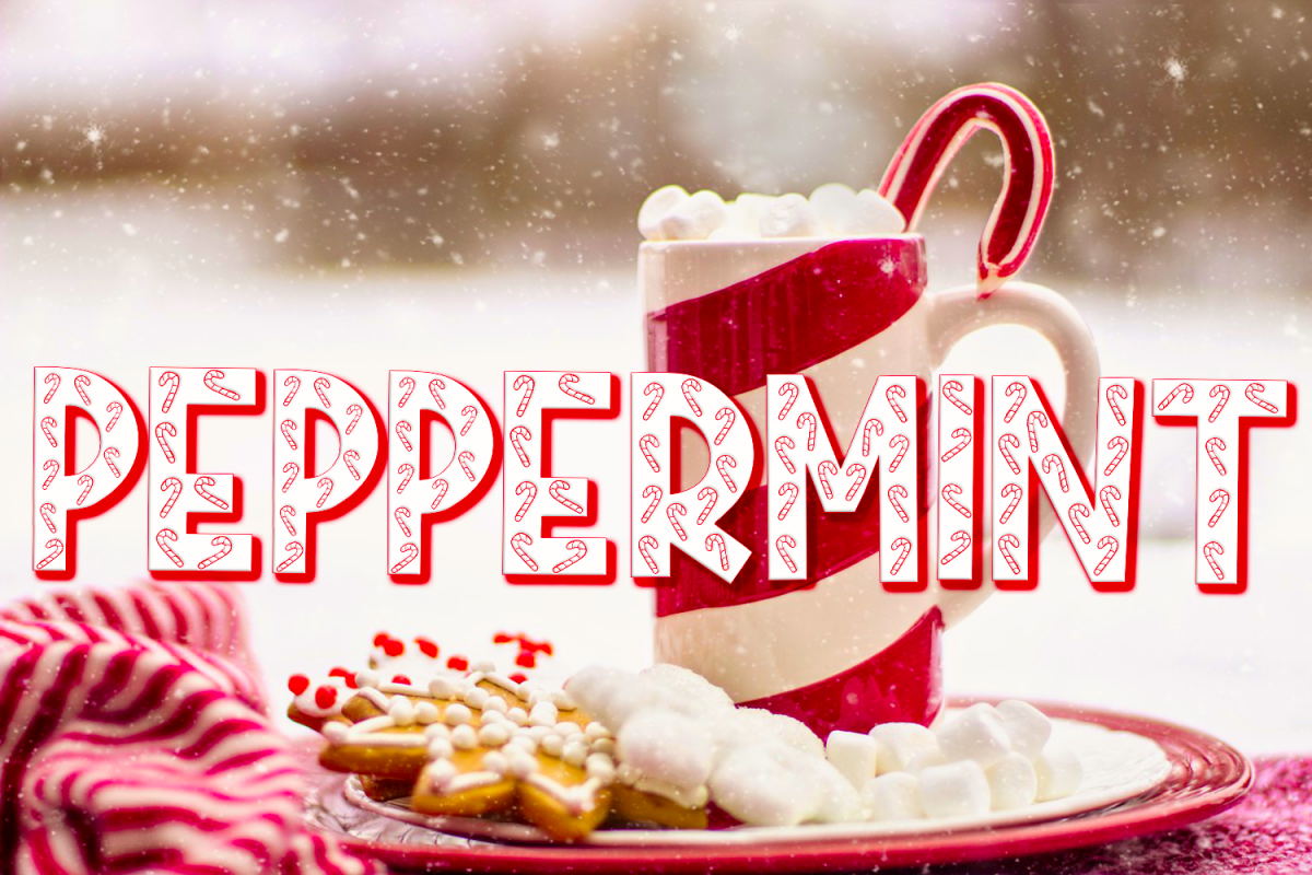 Peppermint | A Holiday Font With Candy Canes in Letters example image 1