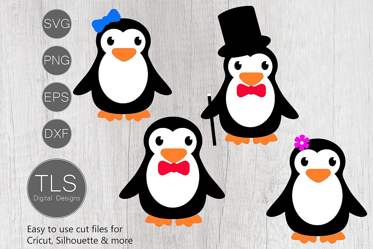 Penguin SVG, Penguin cut file