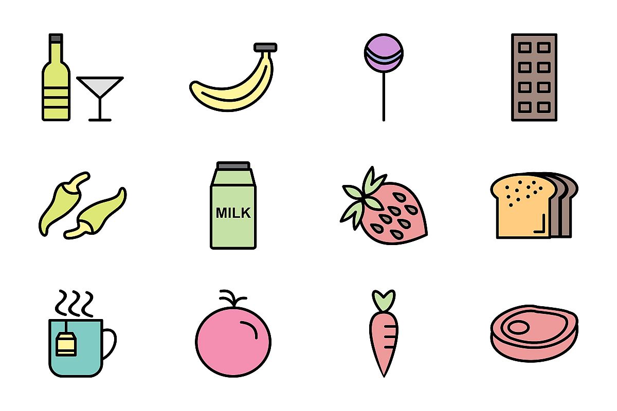 Set Of Food Icons example image 1