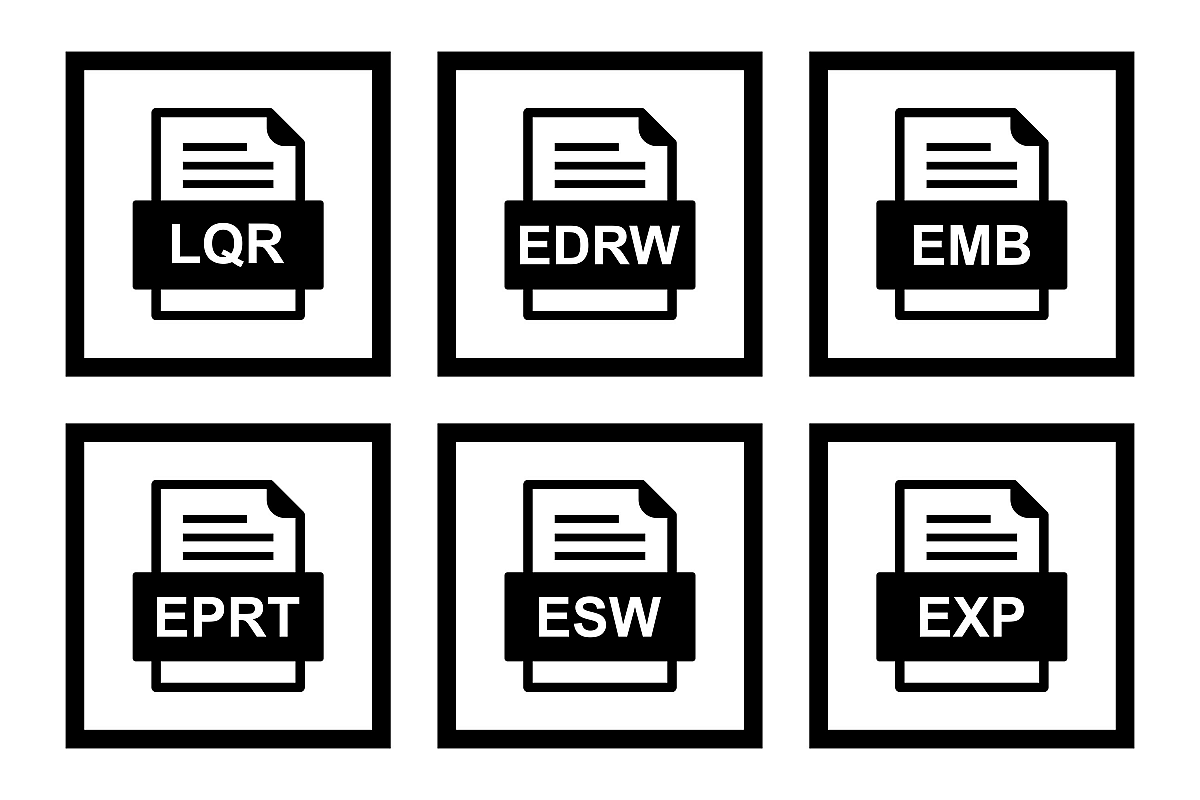 Set Of File Formats Icons example image 1
