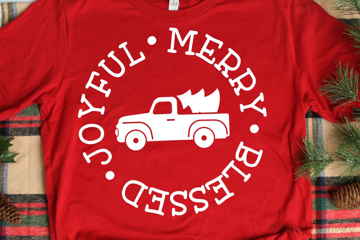 Joyful Merry Blessed SVG, DXF, PNG, EPS example image 1