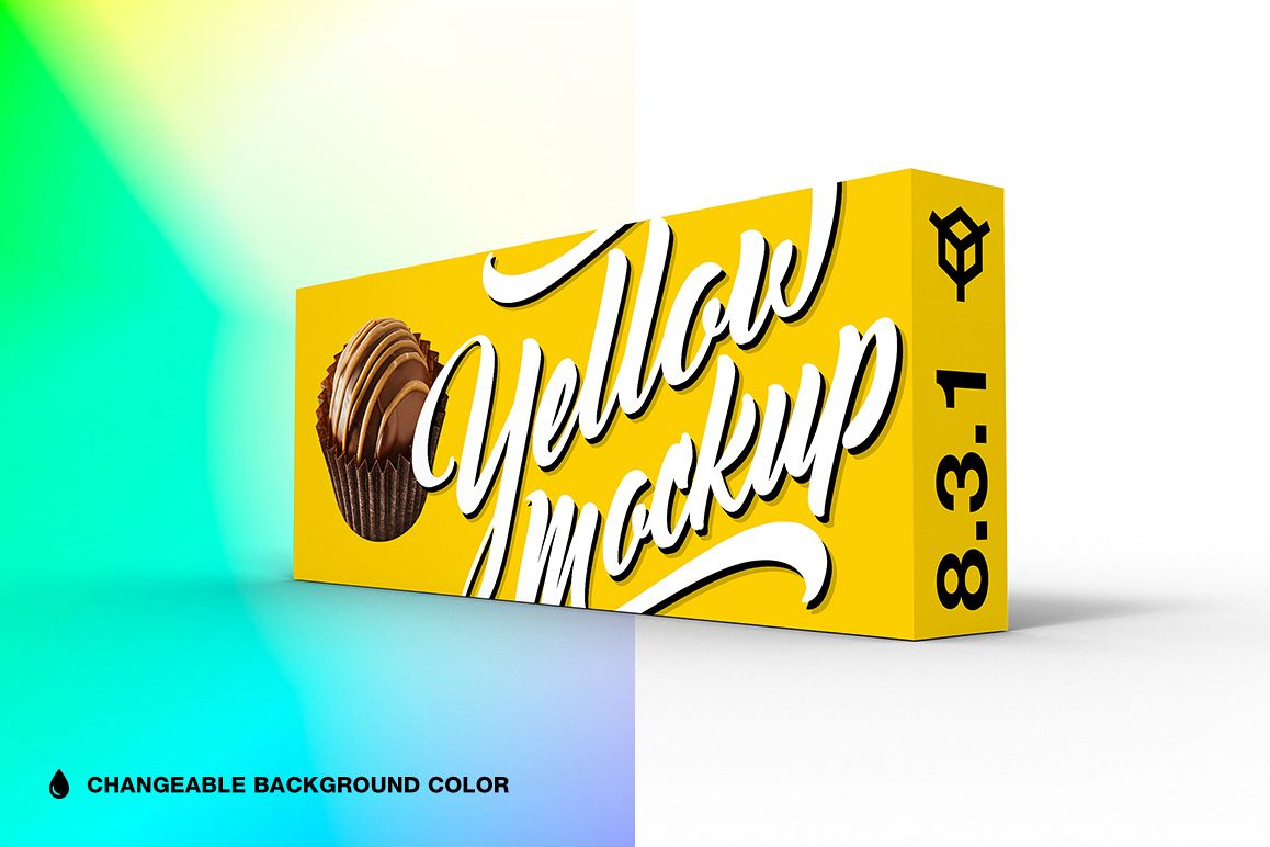 8.3.1 Simple 3D Box Mockup PSD example image 1