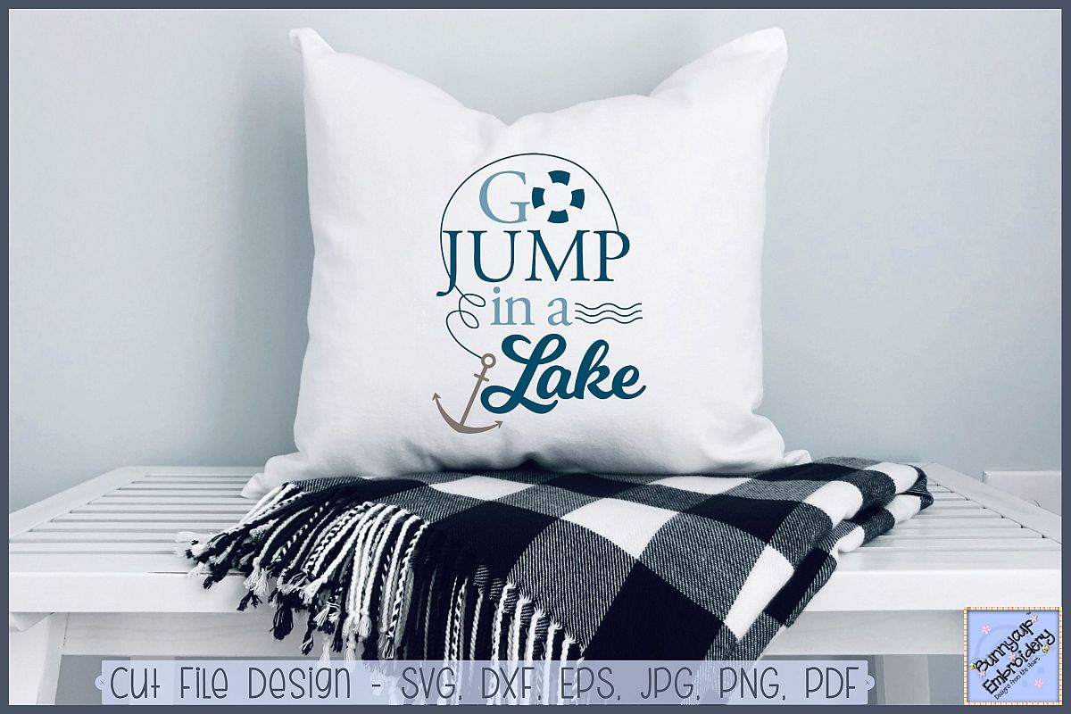 Go Jump In A Lake - SVG, Clipart, Printable example image 1